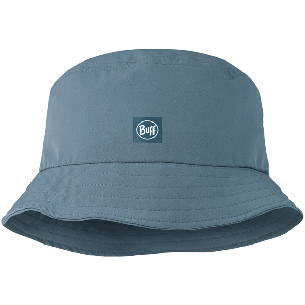 Czapka z daszkiem BUFF ADVENTURE BUCKET HAT SOLID STONE BLUE S/M
