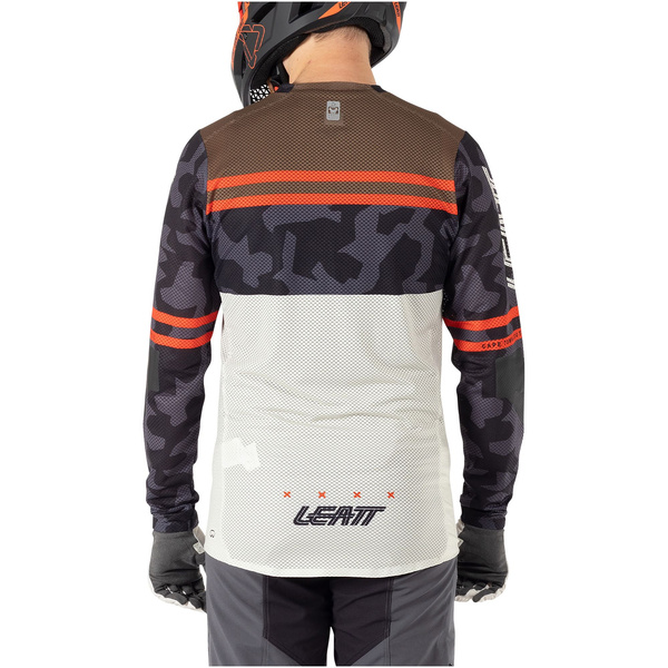 Koszulka z długim rękawem Leatt MTB Gravity 4.0 (biało-czarna)