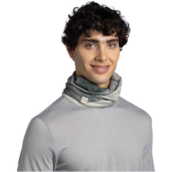 Bandana BUFF MERINO LIGHTWEIGHT DIGITAL PRINTS ALER GREY