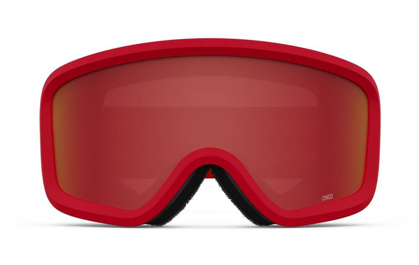 Gogle zimowe juniorskie GIRO CHICO 2.0 RED SOLAR FLAIR (soczewka lustrzana kolorowa AMBER SCARLET)