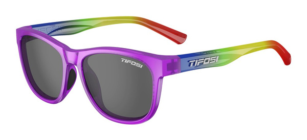 Okulary TIFOSI SWANK (tęczowe; soczewka szara 15% transmisji światła)