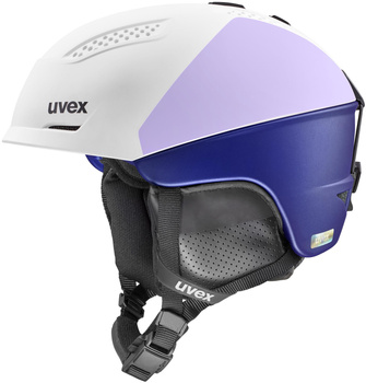 Kask narciarski damski Uvex Ultra Pro WE (biało-szaro-fioletowy)