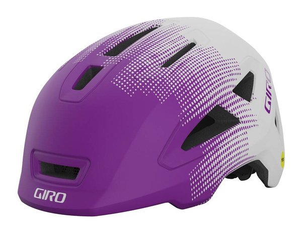 Kask dziecięcy GIRO SCAMP II MIPS (biało-fioletowy)