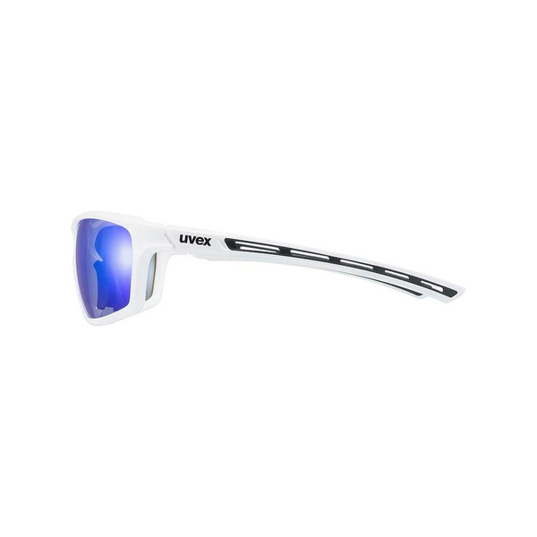 Okulary Uvex Sportstyle 229 białe (niebieskia szyba mirror kat. 3)