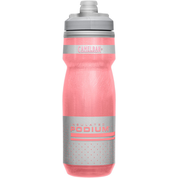 Bidon rowerowy Podium Chill 620ml z izolacją termiczną różowy