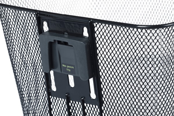 Kosz na kierownicę BASIL BILBAO BE, BasEasy System (ze wspornikiem 70182), mocowanie przenośne, stalowy czarny (NEW)