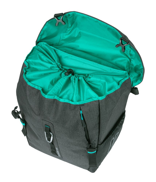 Sakwa na bagażnik pojedyncza Basil Basil Discovery 365D + MIK Hooks (20 litrów)