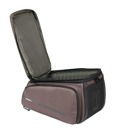 Torba na bagażnik Basil Move MIK + adapter (brązowa 10-26 litrów)