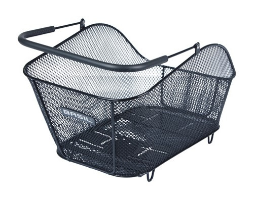 Kosz tylny na bagażnik BASIL ICON M MULTI, MULTI System, stalowy czarny (WYPRZEDAŻ -50%)