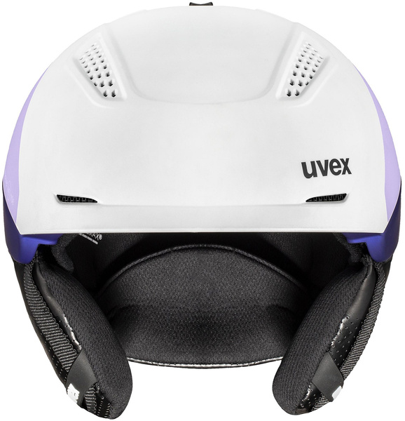 Kask narciarski damski Uvex Ultra Pro WE (biało-szaro-fioletowy)
