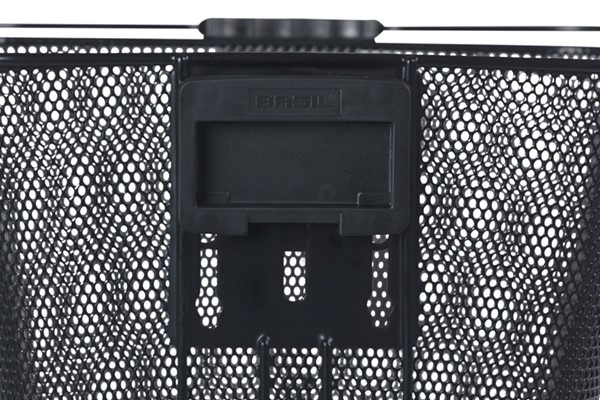 Kosz na kierownicę BASIL BILBAO KF+AHEAD-STEMHOLDER KF, KF System (ze wspornikiem), mocowanie przenośne, stalowy czarny (NEW)