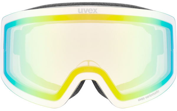 Gogle narciarskie fotochromowe UVEX Provoqe pro V (biały mat | zielone soczewki S1-S3)