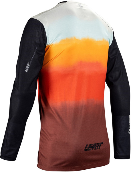 Koszulka z długim rękawem Leatt MTB Gravity 3.0 (pomarańczowo-czarna)