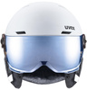 Kask narciarski dziecięcy Uvex Rocket Jr. Visor (biały)