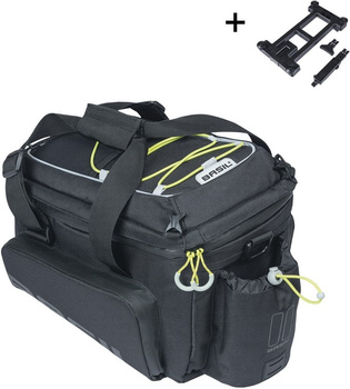 Torba na bagażnik Basil Miles XL Pro MIK + adapter (czarno-limonkowa 9-36 litrów)