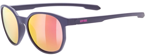 Okulary Uvex LGL 54 (niebieski mat | fioletowe soczewki mirror kat. 3)