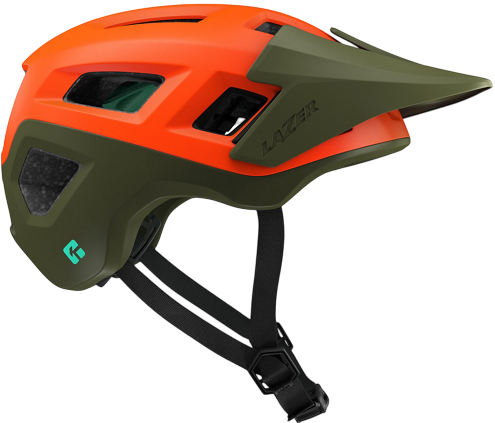 Kask MTB Lazer Coyote KinetiCore Matte Orange Green