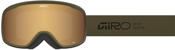 Gogle zimowe GIRO CRUZ OLIVE GREEN STACKED (soczewka lustrzana kolorowa AMBER GOLD) (2026)