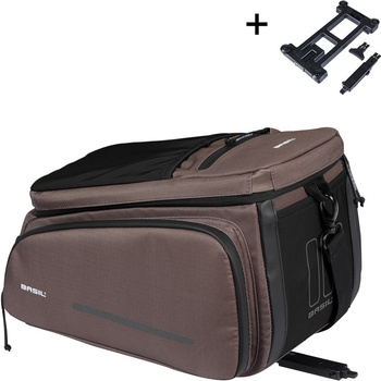 Torba na bagażnik Basil Move MIK + adapter (brązowa 10-26 litrów)