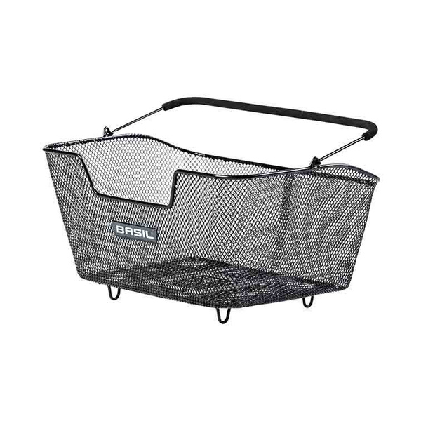 Kosz tylny na bagażnik BASIL BASE M MULTI SYSTEM, MULTI System, stalowy czarny (WYPRZEDAŻ -50%)