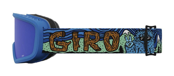 Gogle zimowe juniorskie GIRO CHICO 2.0 BLUE SHREDDY YETI (soczewka lustrzana kolorowa GREY COBALT)