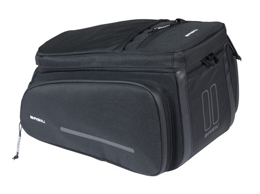 Torba na bagażnik Basil Move MIK + adapter (czarna 10-26 litrów)