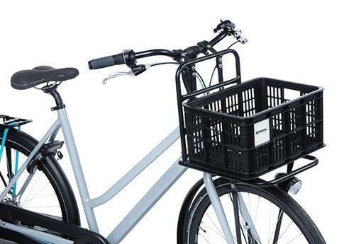 Kosz przedni/tylny na bagażnik BASIL BICYCLE CRATE S, 17.5L, recycled synthetic, black (NEW)