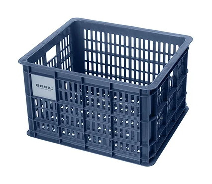Kosz przedni/tylny na bagażnik BASIL BICYCLE CRATE M, 29.5L, recycled synthetic, bluestone (NEW)