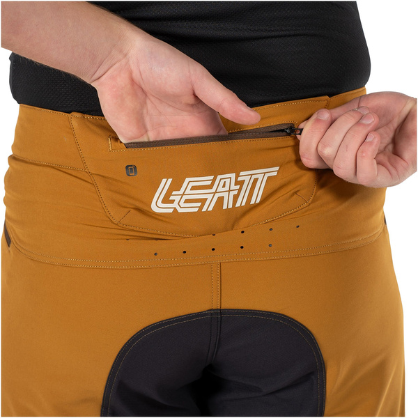 Spodnie Leatt MTB Gravity 4.0 (pomarańczowo-brązowe)