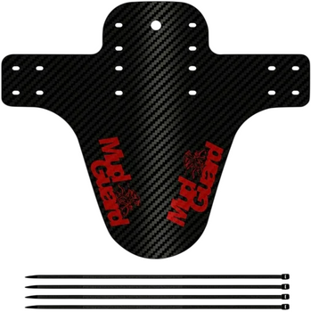 Błotnik przedni Mud Guard Carbon (czarno-bordowy)