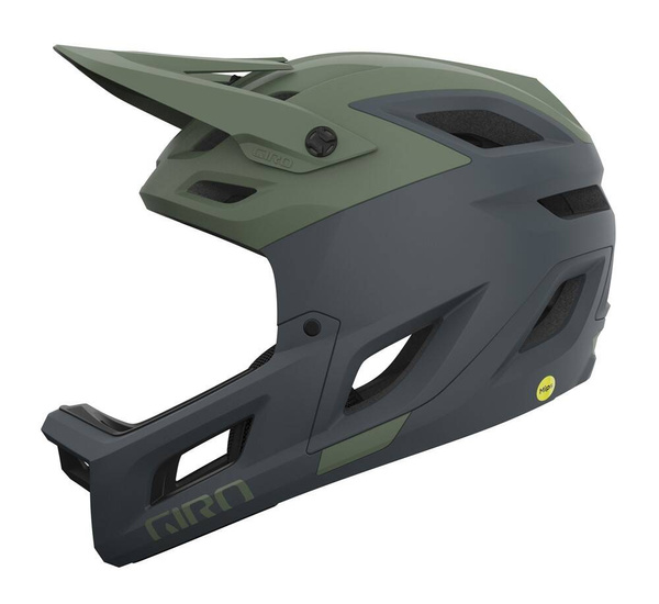 Kask full face GIRO COALITION SPHERICAL (czarno-zielony)