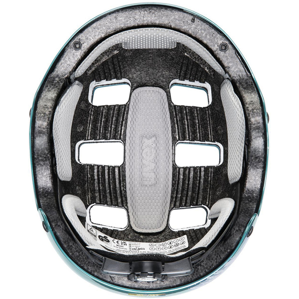 Kask dziecięcy Uvex Kid 3 (zielono-srebrny)