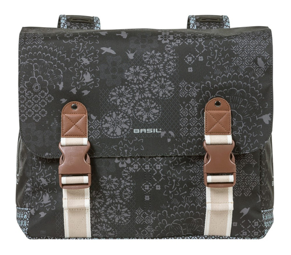 Sakwa na bagażnik podwójna Basil Beheme Double Pannier Bag (czarna 35 litrów)