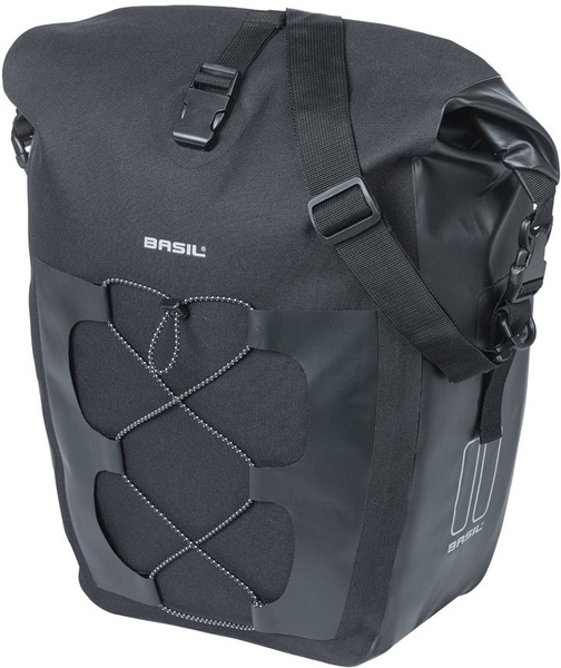 Sakwa na bagażnik pojedyncza Basil Navigator Waterproof + MIK Hooks (25-31 litrów)
