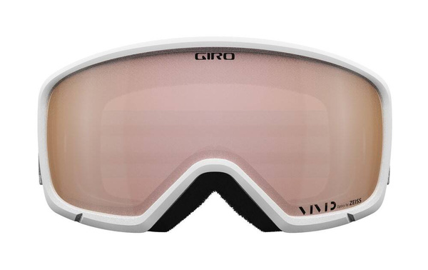 Gogle damskie zimowe GIRO MILLIE WHITE & GREY CHUTE (soczewka VIVID ROSE GOLD)