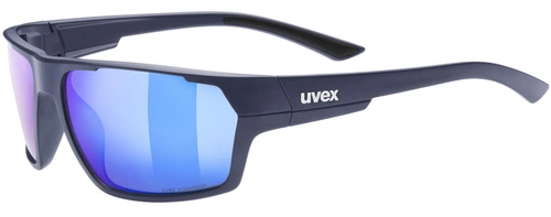 Okulary Uvex Sportstyle 233 P (granatowy mat | niebieskie soczewki Polavision® litemirror S3)