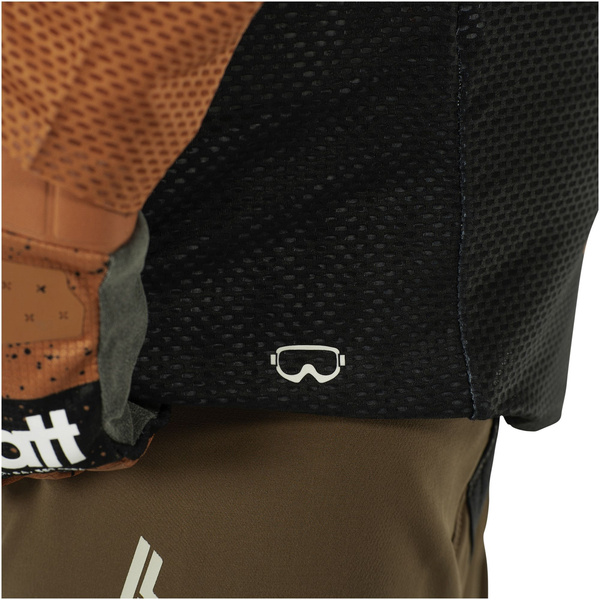 Koszulka dziecięca z długim rękawem Leatt MTB Gravity 4.0 Junior (czarno-brązowa)
