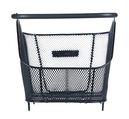 Kosz tylny na bagażnik BASIL ICON M MULTI, MULTI System, stalowy czarny (WYPRZEDAŻ -50%)