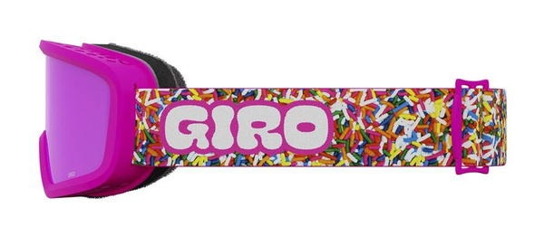 Gogle zimowe juniorskie GIRO CHICO 2.0 PINK SPRINKLES (soczewka lustrzana kolorowa AMBER PINK)