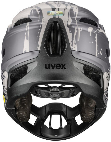 Kask fullface Uvex Revolt MIPS (szaro-czarny)
