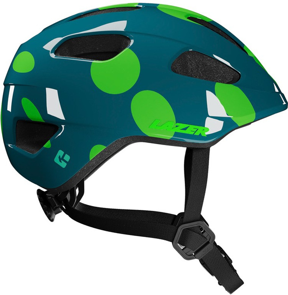 Kask dziecięcy Lazer Nutz 2.0 KinetiCore Green Dots