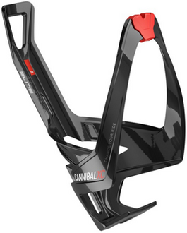 Koszyk bidonu Elite Cannibal XC Black Glossy Red