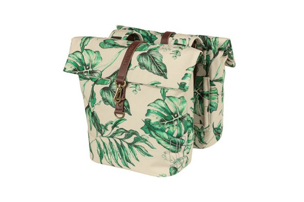 Sakwa na bagażnik podwójna Basil Ever-Green Double Pannier Bag Sandshell Beige (28-32 litry)