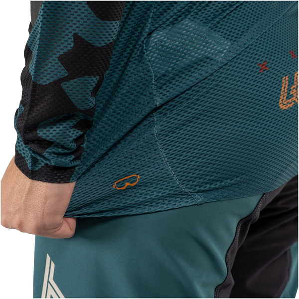 Koszulka z długim rękawem Leatt MTB Gravity 4.0 (turkusowa)