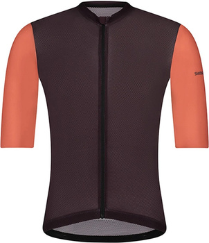  Koszulka z krótkim rękawem Shimano Aria (brązowa)