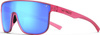 Okulary TIFOSI SANCTUM XL matte crystal pink (1 szkło Sky Blue Mirror xx% transmisji światła)
