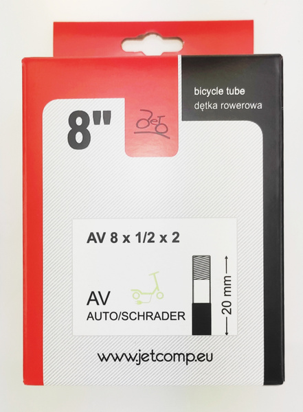 Dętka Jet 8" 1/2x2 AV do hulajnóg elektrycznych 