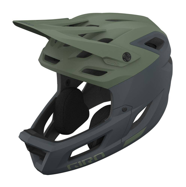 Kask full face GIRO COALITION SPHERICAL (czarno-zielony)