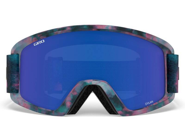 Gogle damskie zimowe GIRO DYLAN BLEACHED OUT (soczewka lustrzana kolorowa GREY COBALT i soczewka kolorowa YELLOW)