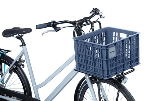 Kosz przedni/tylny na bagażnik BASIL BICYCLE CRATE M, 29.5L, recycled synthetic, bluestone (NEW)
